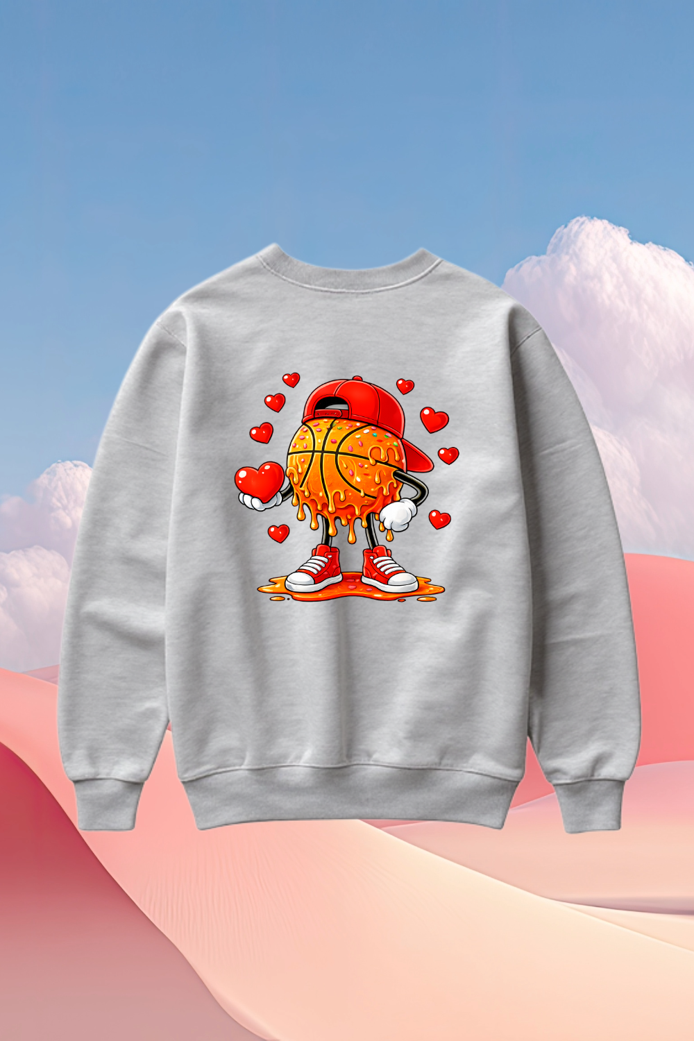 Melting Basketball Sweatshirt