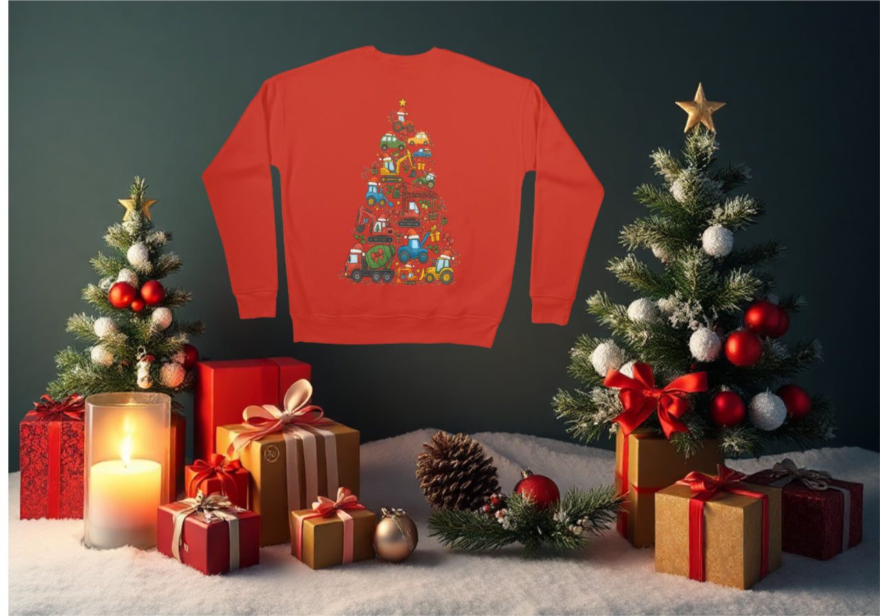 Construction Crew Christmas Tree - Sweatshirt