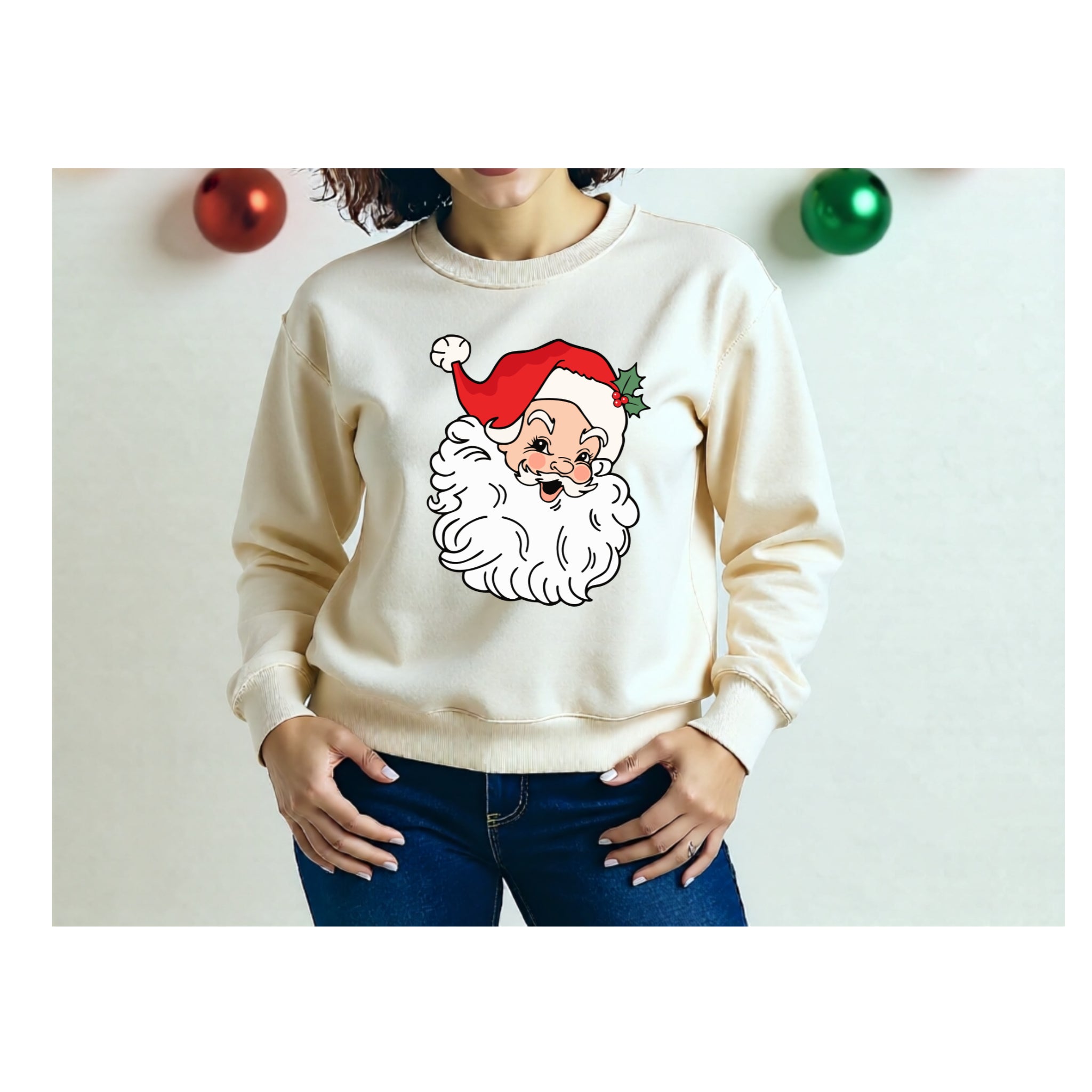 Jolly Vintage Santa Sweatshirt