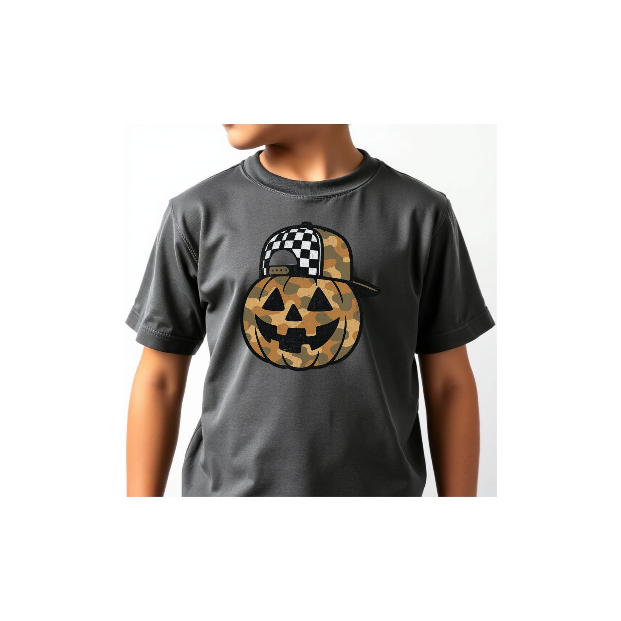 Youth Boys Pumpkin Short Sleeve